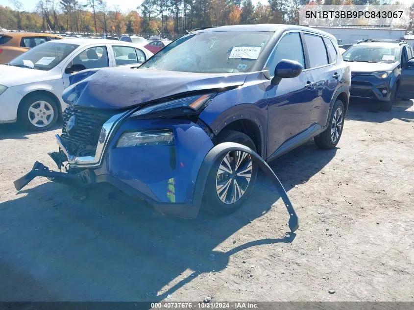 2023 Nissan Rogue Sv Intelligent Awd VIN: 5N1BT3BB9PC843067 Lot: 40737676