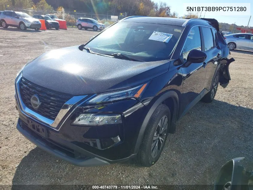 2023 Nissan Rogue Sv Intelligent Awd VIN: 5N1BT3BB9PC751280 Lot: 40743779