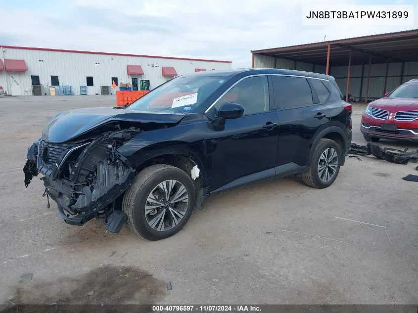 2023 Nissan Rogue Sv Fwd VIN: JN8BT3BA1PW431899 Lot: 40796597