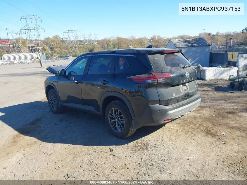 2023 Nissan Rogue S Intelligent Awd VIN: 5N1BT3ABXPC937153 Lot: 40803487