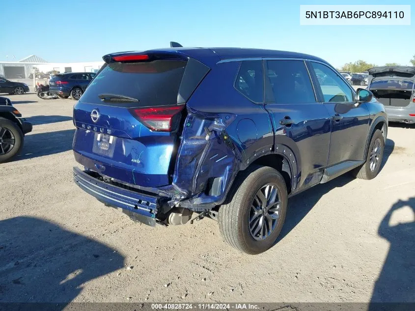 5N1BT3AB6PC894110 2023 Nissan Rogue S Intelligent Awd