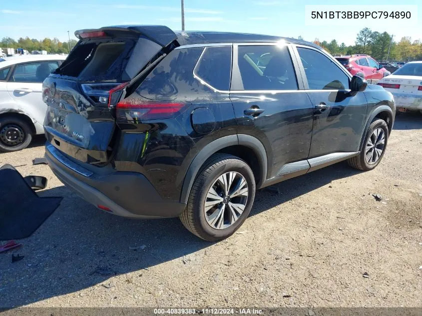 2023 Nissan Rogue Sv Intelligent Awd VIN: 5N1BT3BB9PC794890 Lot: 40839383