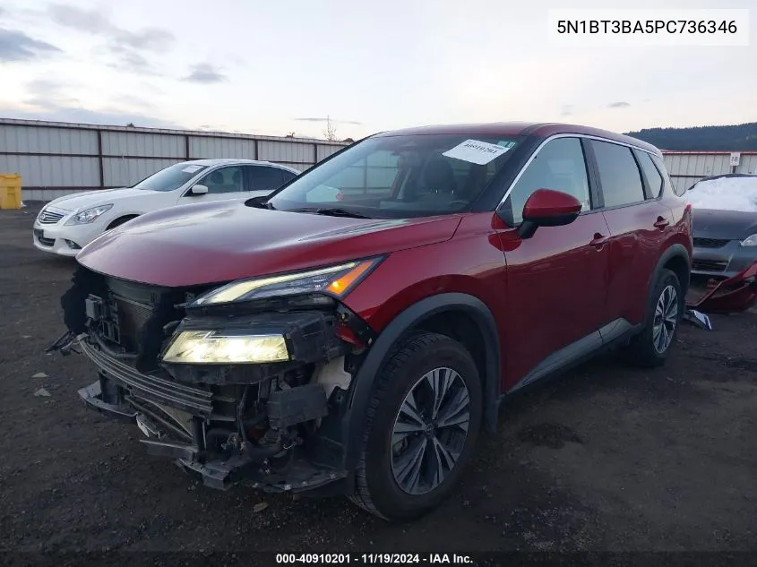 2023 Nissan Rogue Sv Fwd VIN: 5N1BT3BA5PC736346 Lot: 40910201