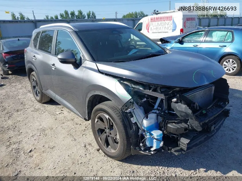 2024 Nissan Rogue Sv VIN: JN8BT3BB6RW426693 Lot: 12079148