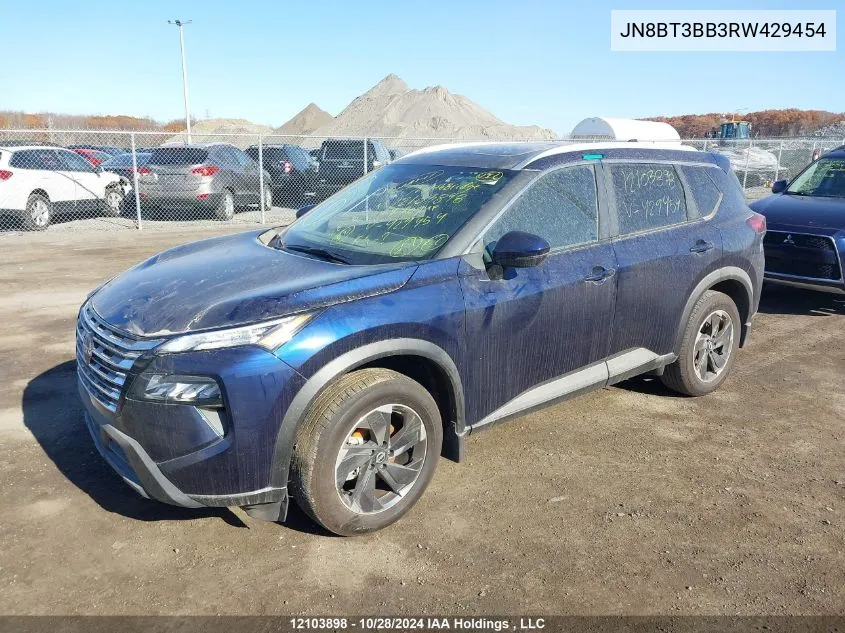 2024 Nissan Rogue VIN: JN8BT3BB3RW429454 Lot: 12103898