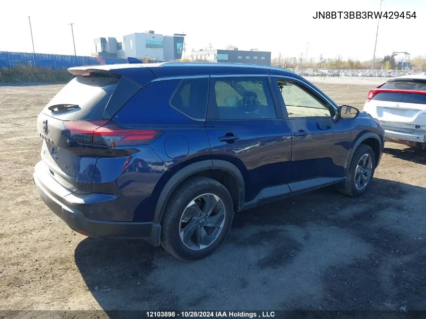 2024 Nissan Rogue VIN: JN8BT3BB3RW429454 Lot: 12103898