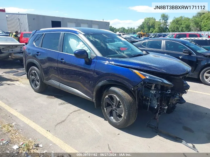 2024 Nissan Rogue Sv Intelligent Awd VIN: JN8BT3BBXRW171112 Lot: 39751162