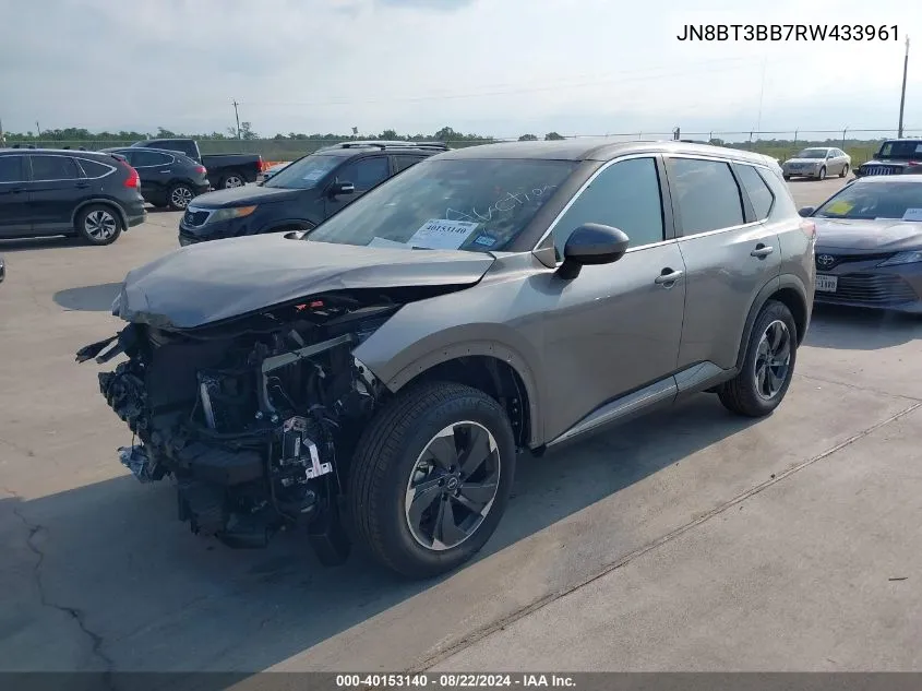 2024 Nissan Rogue Sv Intelligent Awd VIN: JN8BT3BB7RW433961 Lot: 40153140