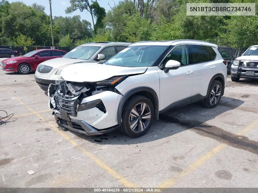 2024 Nissan Rogue Sl Intelligent Awd VIN: 5N1BT3CB8RC734746 Lot: 40164239