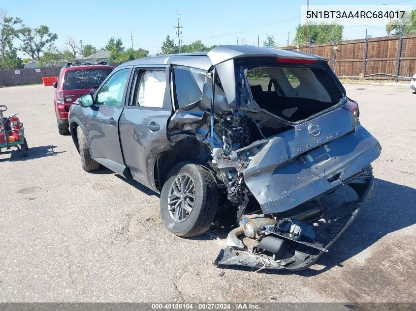 5N1BT3AA4RC684017 2024 Nissan Rogue S Fwd