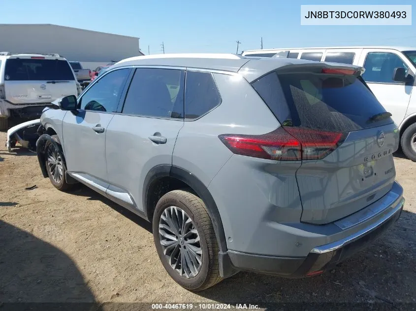 2024 Nissan Rogue Platinum VIN: JN8BT3DC0RW380493 Lot: 40467619