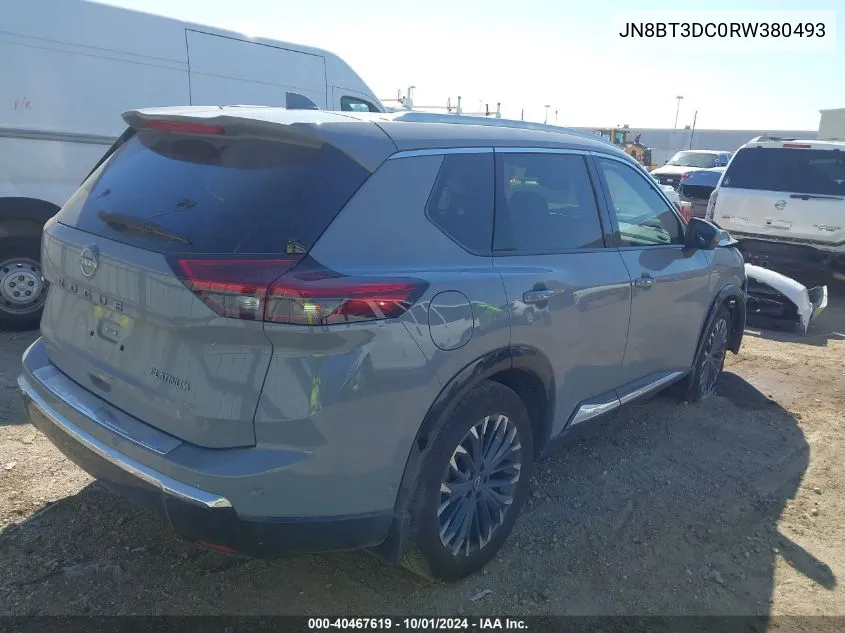 2024 Nissan Rogue Platinum VIN: JN8BT3DC0RW380493 Lot: 40467619