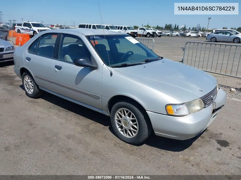 1995 Nissan Sentra Xe/Gxe/Gle VIN: 1N4AB41D6SC784229 Lot: 39872098