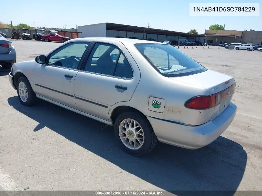 1995 Nissan Sentra Xe/Gxe/Gle VIN: 1N4AB41D6SC784229 Lot: 39872098