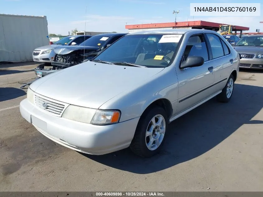 1995 Nissan Sentra Xe/Gxe/Gle VIN: 1N4AB41D4SC760169 Lot: 40609898