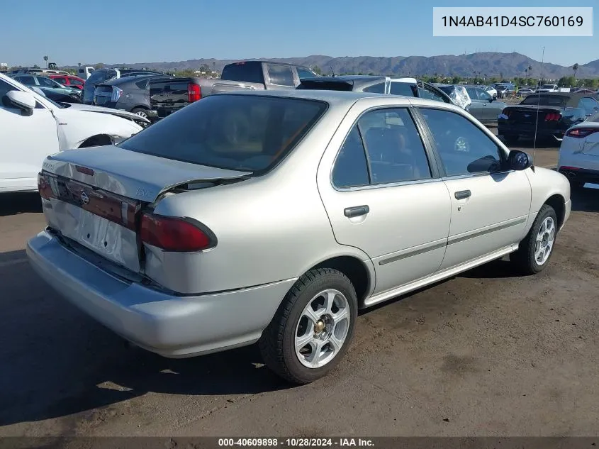 1995 Nissan Sentra Xe/Gxe/Gle VIN: 1N4AB41D4SC760169 Lot: 40609898