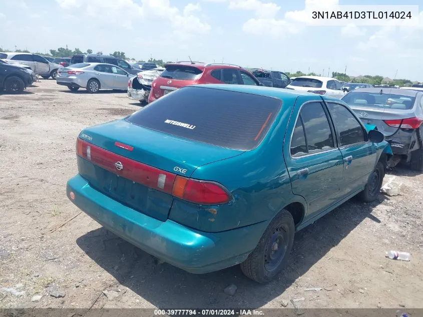 1996 Nissan Sentra Xe/Gxe VIN: 3N1AB41D3TL014024 Lot: 39777794