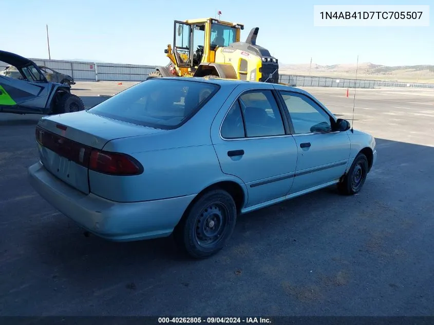 1996 Nissan Sentra E/Xe/Gxe/Gle VIN: 1N4AB41D7TC705507 Lot: 40262805