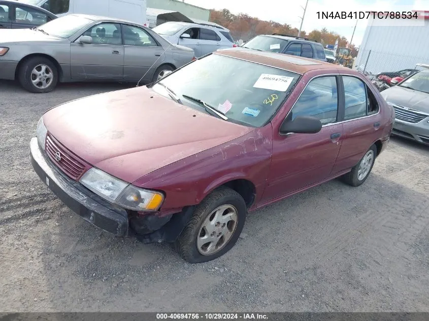 1996 Nissan Sentra E/Xe/Gxe/Gle VIN: 1N4AB41D7TC788534 Lot: 40694756