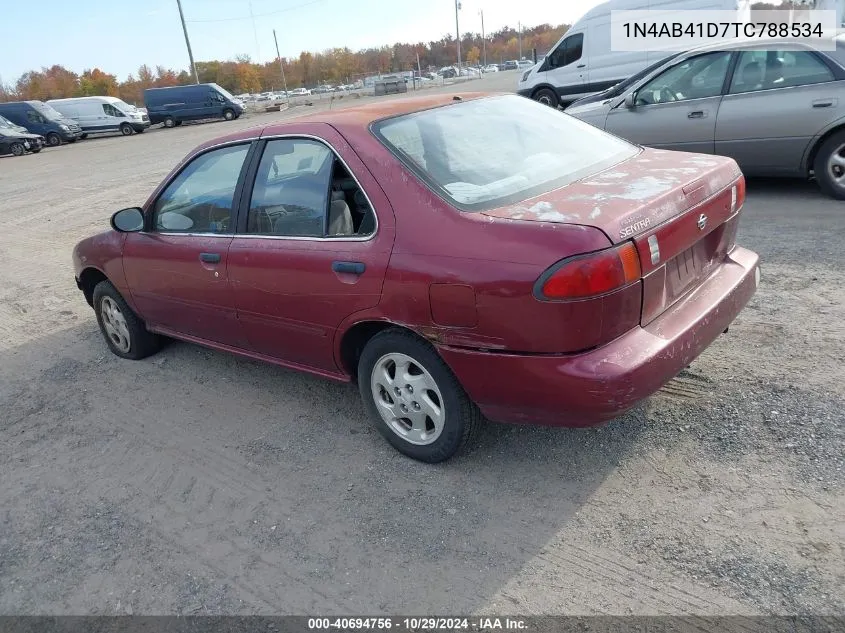 1996 Nissan Sentra E/Xe/Gxe/Gle VIN: 1N4AB41D7TC788534 Lot: 40694756