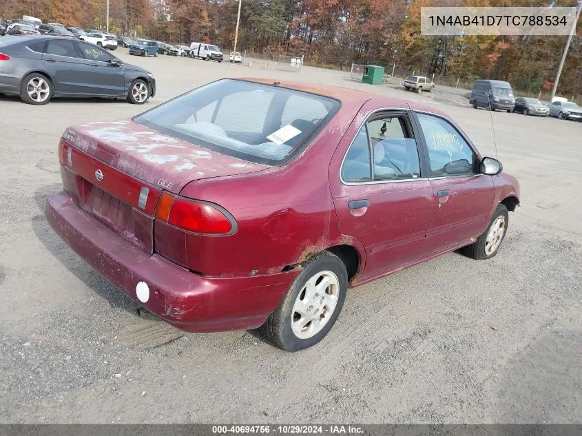 1996 Nissan Sentra E/Xe/Gxe/Gle VIN: 1N4AB41D7TC788534 Lot: 40694756