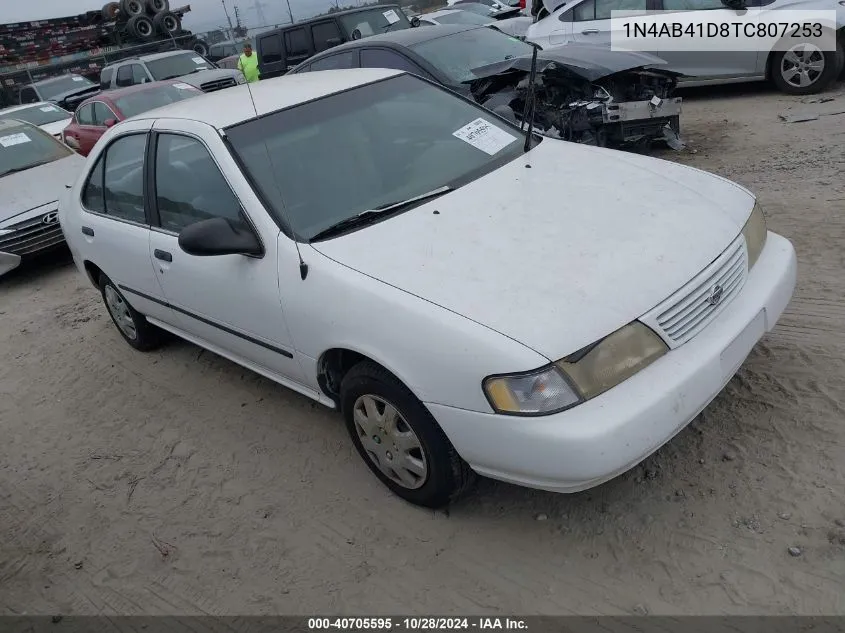 1996 Nissan Sentra E/Xe/Gxe/Gle VIN: 1N4AB41D8TC807253 Lot: 40705595