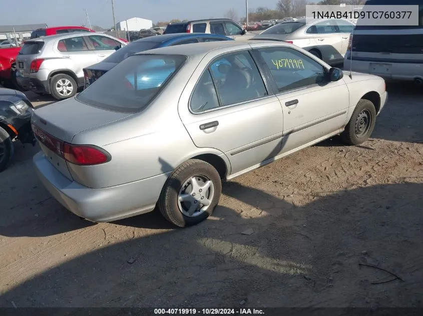 1996 Nissan Sentra E/Xe/Gxe/Gle VIN: 1N4AB41D9TC760377 Lot: 40719919