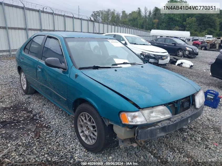 1997 Nissan Sentra Gle/Gxe/Xe VIN: 1N4AB41D4VC770351 Lot: 40290869