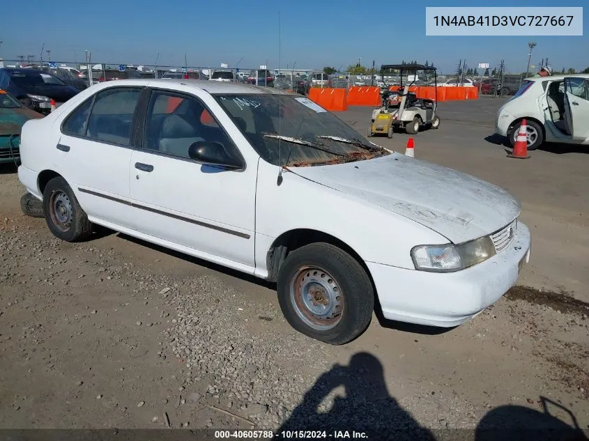 1997 Nissan Sentra Gle/Gxe/Xe VIN: 1N4AB41D3VC727667 Lot: 40605788