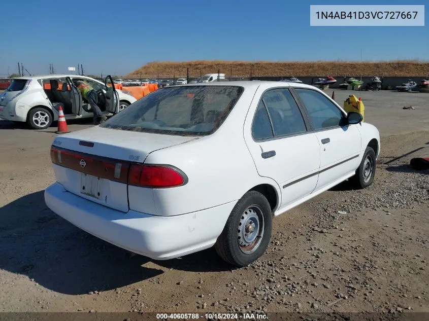 1997 Nissan Sentra Gle/Gxe/Xe VIN: 1N4AB41D3VC727667 Lot: 40605788