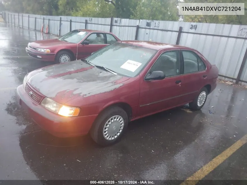 1997 Nissan Sentra Gle/Gxe/Xe VIN: 1N4AB41DXVC721204 Lot: 40612028