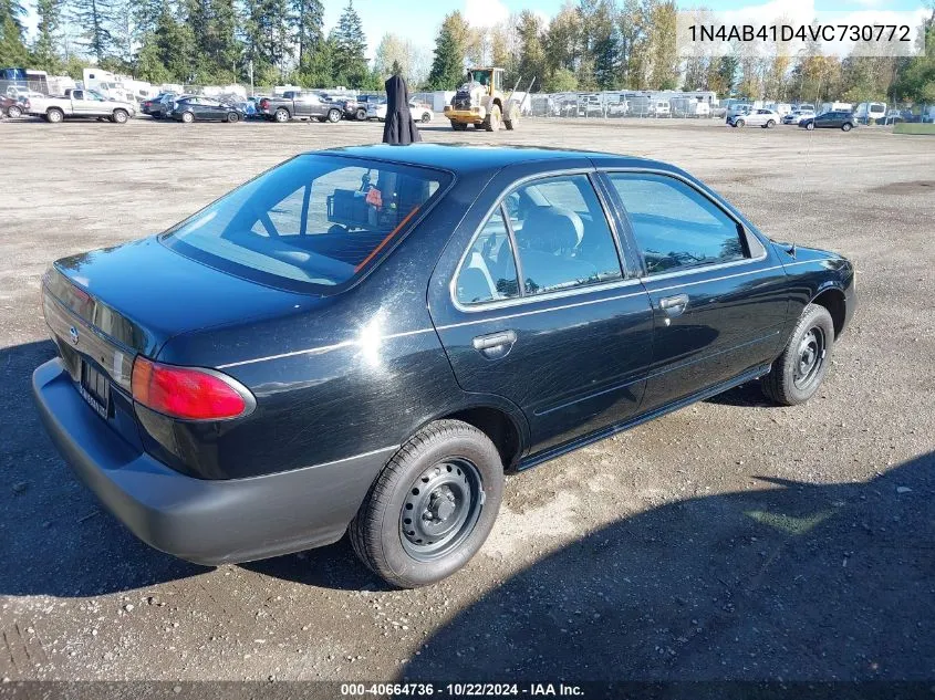 1997 Nissan Sentra Gle/Gxe/Xe VIN: 1N4AB41D4VC730772 Lot: 40664736