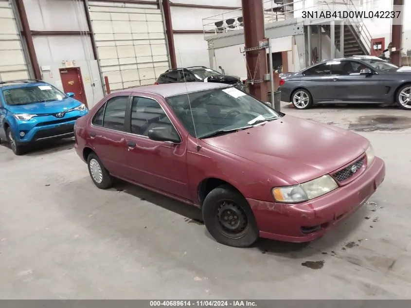 1998 Nissan Sentra Xe/Gxe VIN: 3N1AB41D0WL042237 Lot: 40689614