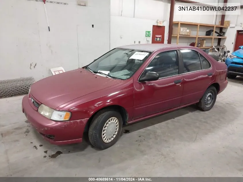 1998 Nissan Sentra Xe/Gxe VIN: 3N1AB41D0WL042237 Lot: 40689614