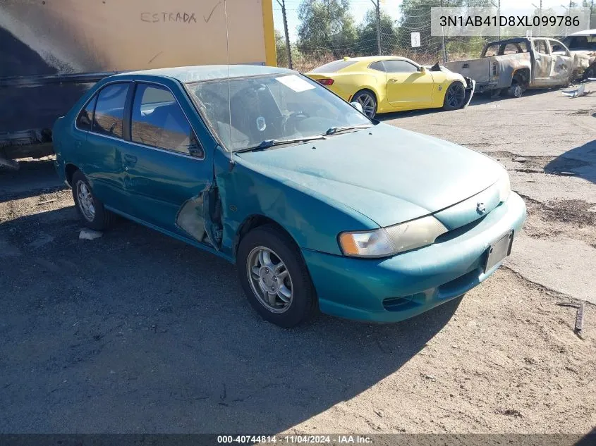 3N1AB41D8XL099786 1999 Nissan Sentra Gxe/Xe