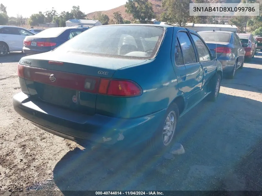 3N1AB41D8XL099786 1999 Nissan Sentra Gxe/Xe