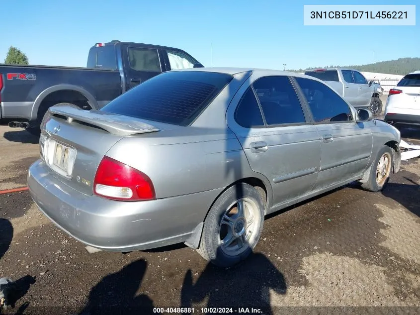 2001 Nissan Sentra Gxe VIN: 3N1CB51D71L456221 Lot: 40486881