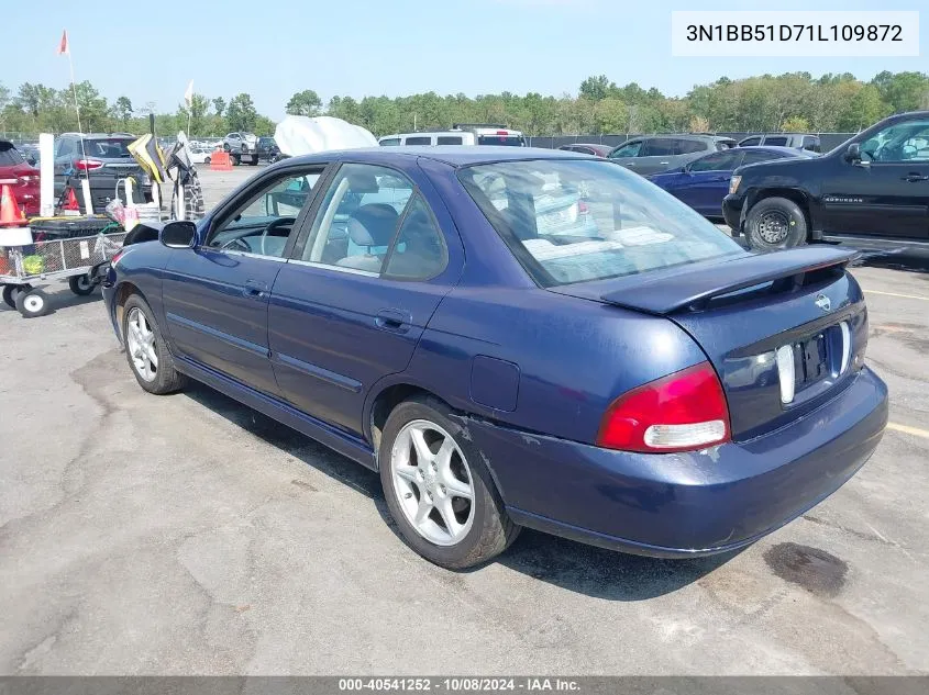 2001 Nissan Sentra Se VIN: 3N1BB51D71L109872 Lot: 40541252