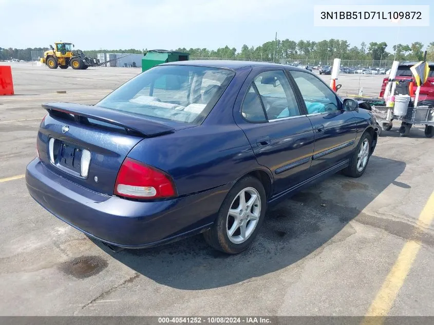 2001 Nissan Sentra Se VIN: 3N1BB51D71L109872 Lot: 40541252