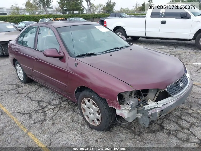 3N1CB51D72L660079 2002 Nissan Sentra Gxe