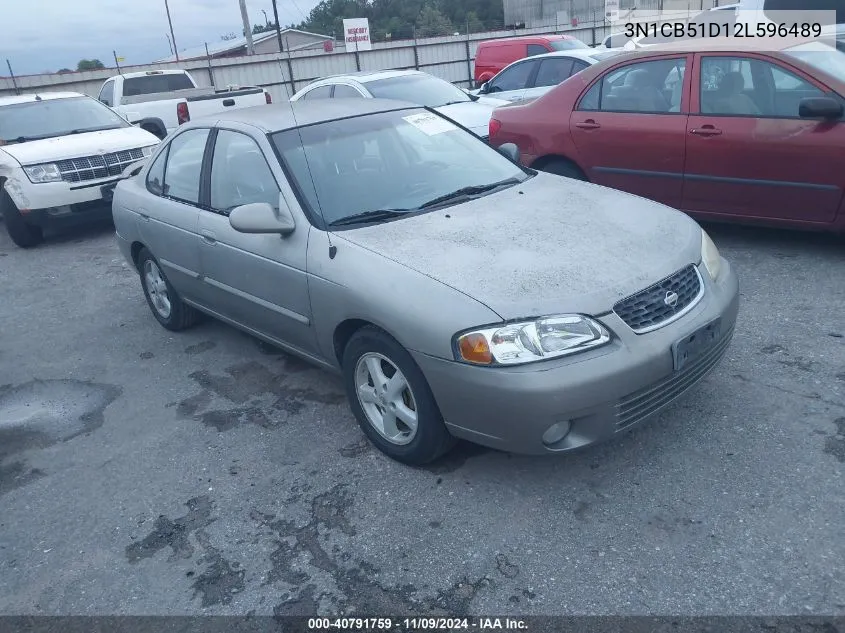 2002 Nissan Sentra Gxe VIN: 3N1CB51D12L596489 Lot: 40791759