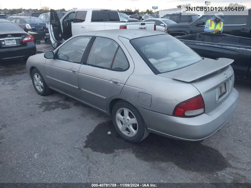 2002 Nissan Sentra Gxe VIN: 3N1CB51D12L596489 Lot: 40791759