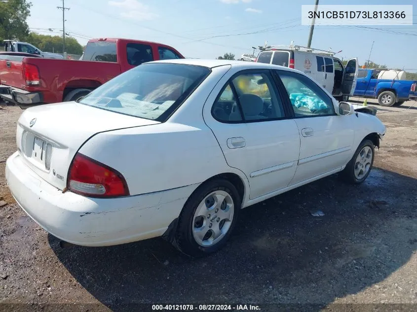 2003 Nissan Sentra Gxe VIN: 3N1CB51D73L813366 Lot: 40121078