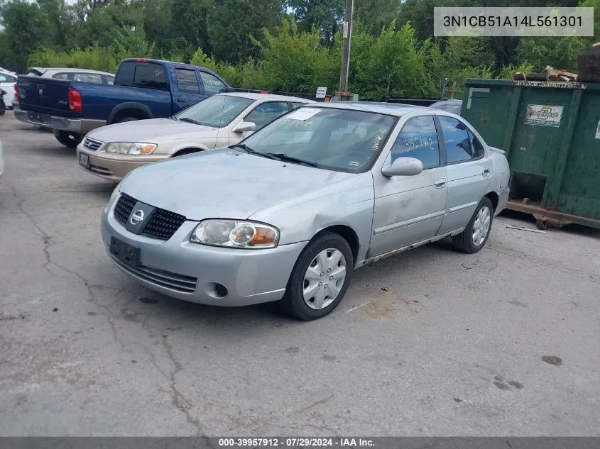 3N1CB51A14L561301 2004 Nissan Sentra 1.8S