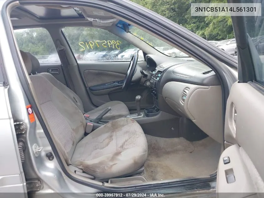 3N1CB51A14L561301 2004 Nissan Sentra 1.8S