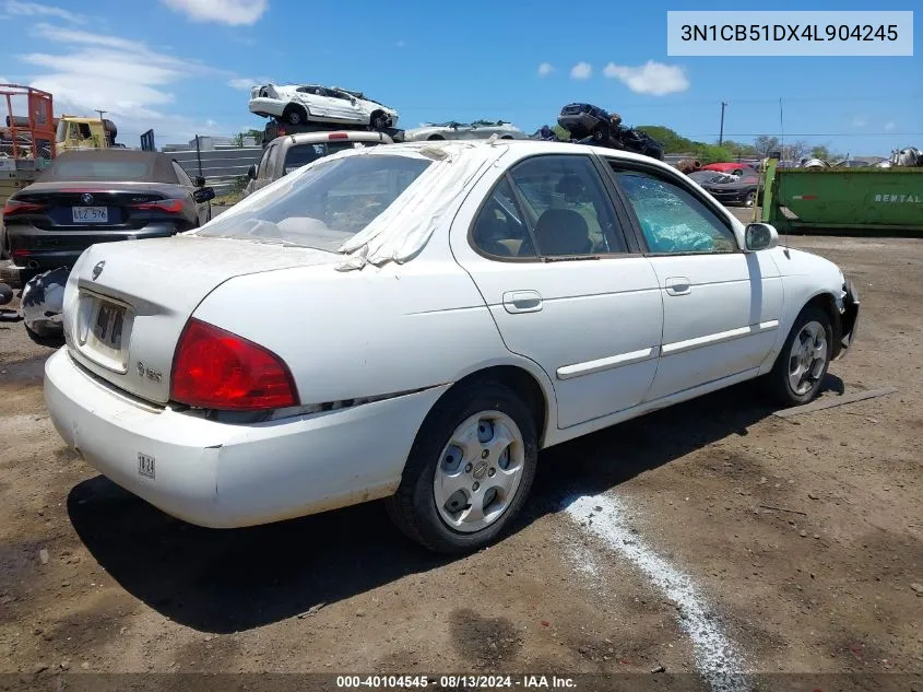 3N1CB51DX4L904245 2004 Nissan Sentra 1.8S