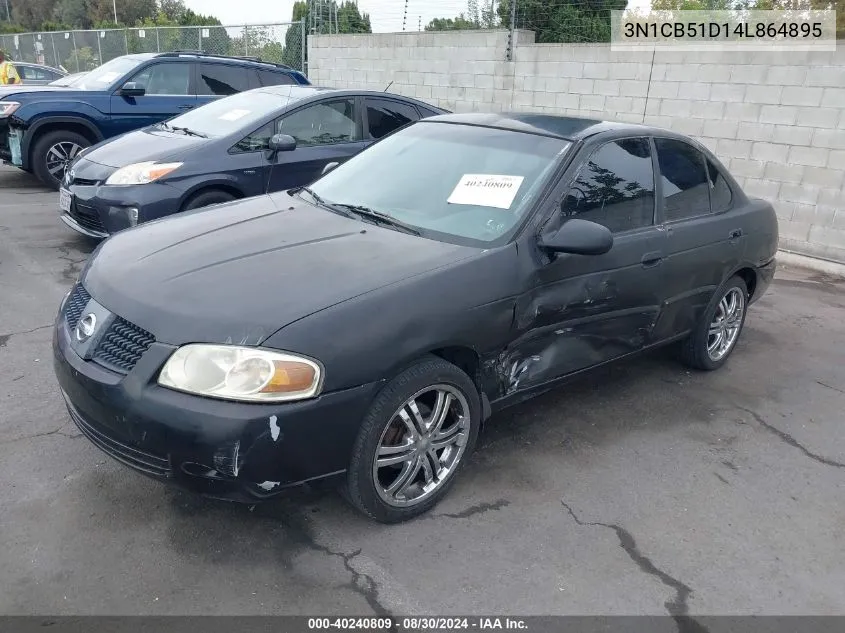 2004 Nissan Sentra 1.8S VIN: 3N1CB51D14L864895 Lot: 40240809