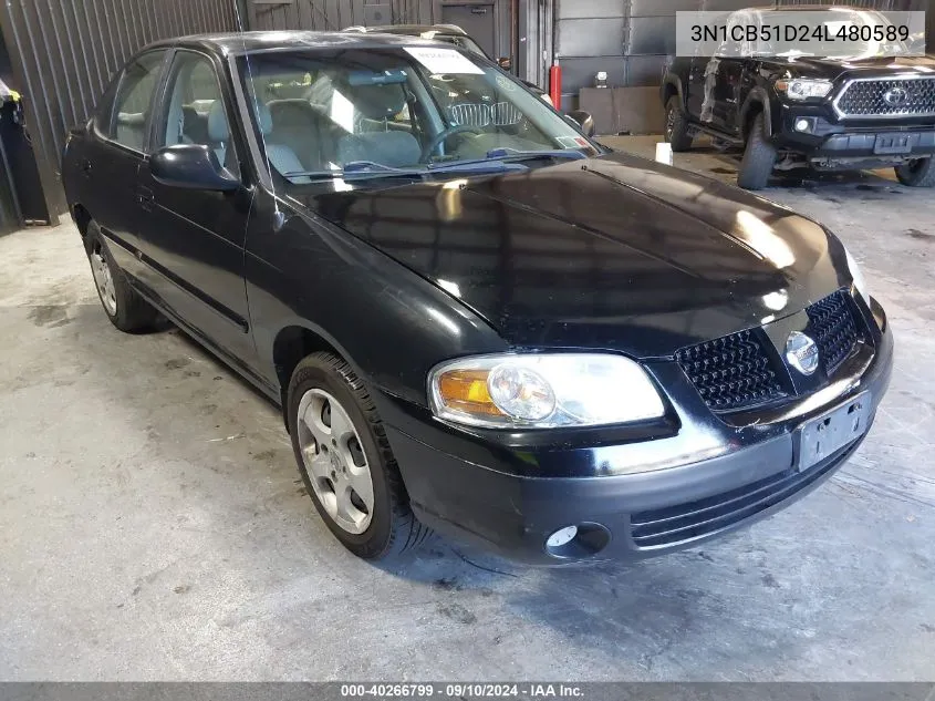 2004 Nissan Sentra 1.8S VIN: 3N1CB51D24L480589 Lot: 40266799