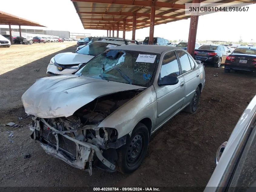 2004 Nissan Sentra 1.8 VIN: 3N1CB51D44L898667 Lot: 40288784