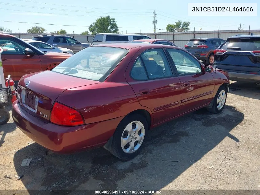 2004 Nissan Sentra 1.8S VIN: 3N1CB51D24L464666 Lot: 40296497